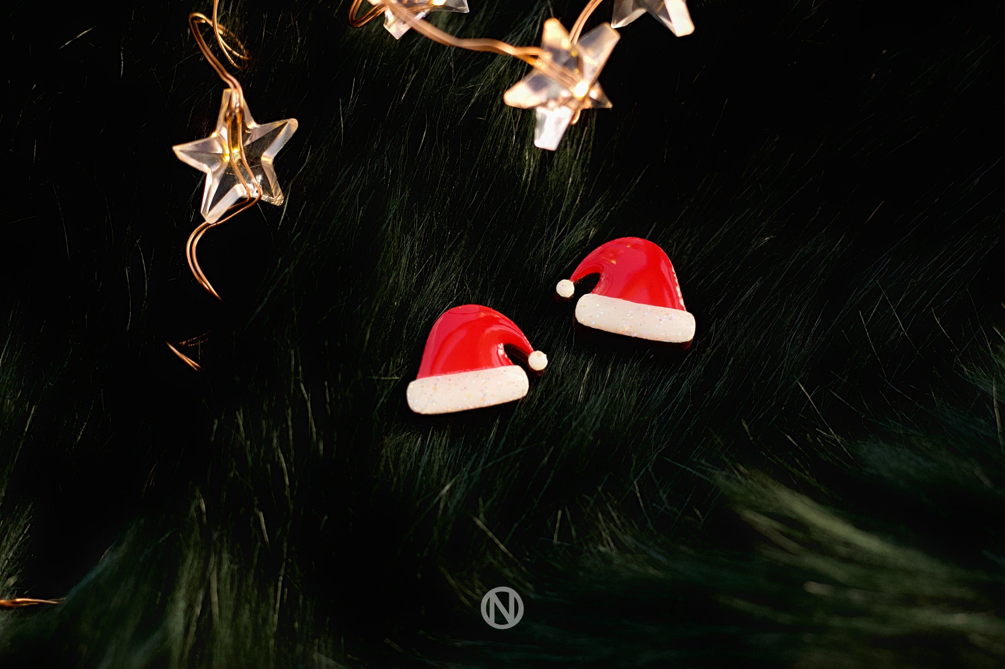 Santa Hat Stud Earrings