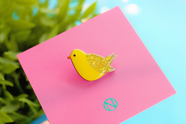 Canary Pin Brooch