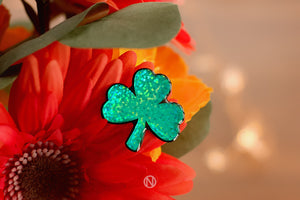 Shamrock Pin Brooch - Made to Order