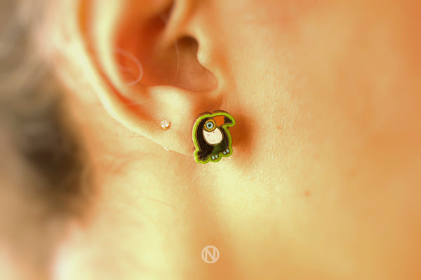 Toucan Stud Earrings