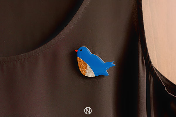 Bluebird Pin Brooch (Seconds)